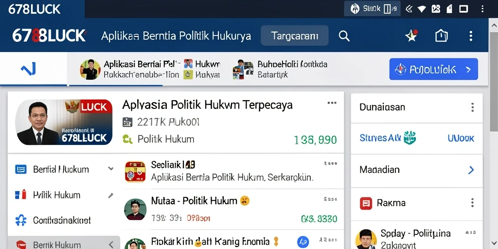 Antarmuka aplikasi 678LUCK yang sederhana dan informatif.