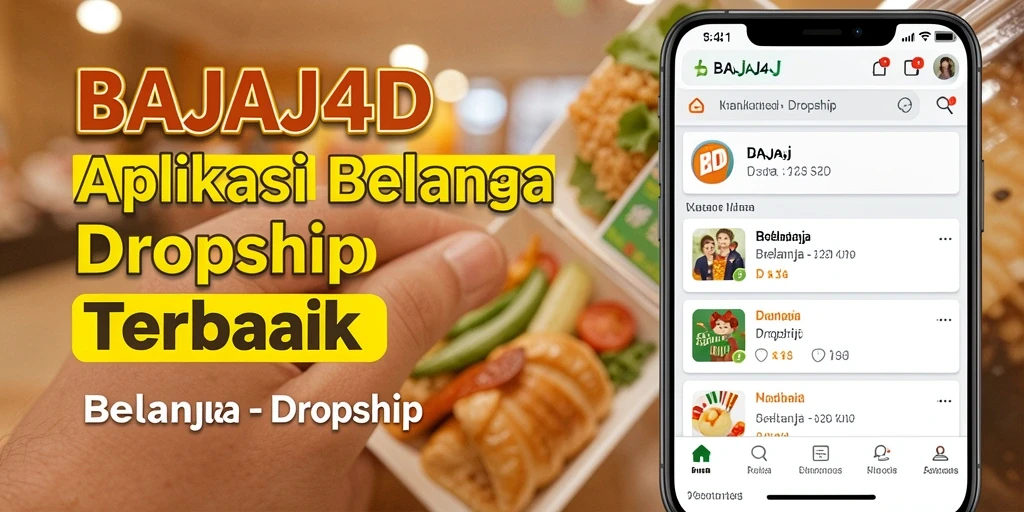 Tampilan aplikasi BAJAJ4D dengan fungsi dropship yang user-friendly.