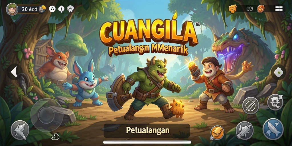 Antarmuka permainan CUANGILA yang menampilkan petualangan menarik dan visual yang memukau.