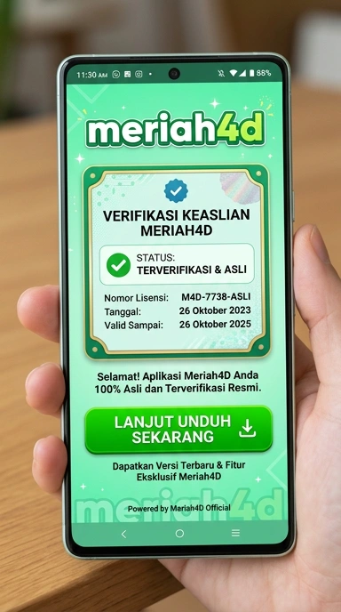 Tampilan kanal resmi meriah4d